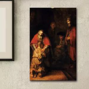 렘브란트 돌아온 탕자 명화 캔버스 액자 35x55cm 인테리어 그림 거실 사무실 선물 신혼집 카페 개업 이사