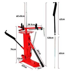 220v 전기 수동 타이어 갈퀴 기계, 오토바이 및 리무버, 휴대용 진공 스트리퍼, 모바일