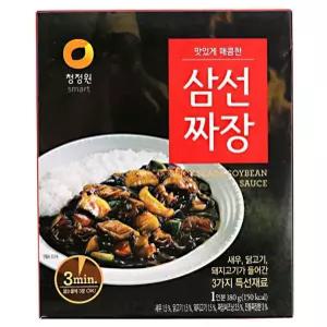 간편조리식 삼선 가공식품 청정원 짜장 180G