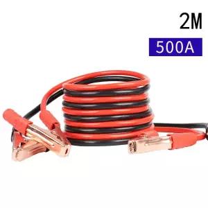 비상 전원 시동 케이블 자동차 배터리 라인 점퍼 구리 와이어 클립 커넥터 전기 및 점화 액세서리 2M 500A