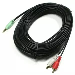 스테레오 RCA 2선 케이블 3극 AUX Stereo 3.5 AV3549