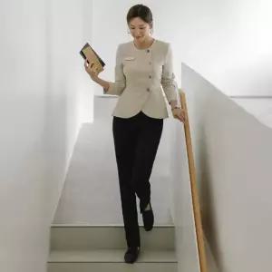 상담실장 유니폼 코디네이터 미용실 백가운 세트 실장복 병원복