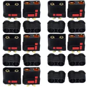 QS8-S 헤비 듀티 배터리 커넥터 스파크 방지 골드 RC 플랜트 보호 드론 자동차 모델용 대형 전원 플러그