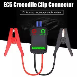 자동차 점프 스타터용 핫 클립 케이블 EC5 플러그 커넥터 포함 비상용 리드 배터리 악어 클램프