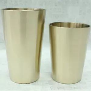 (특가)(한국유기) 맥주컵 2호 세트 혼수용품 방짜 샤브샤브냄비 놋밥그릇 놋그릇 선물 놋컵