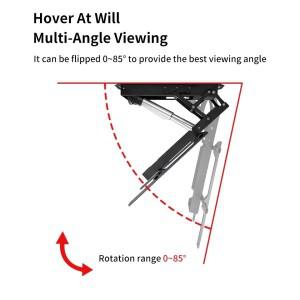 전동 천장 TV 마운트 (리모컨 포함), 플립 다운 경사 지붕 (3275인치 평면 스크린 호환)