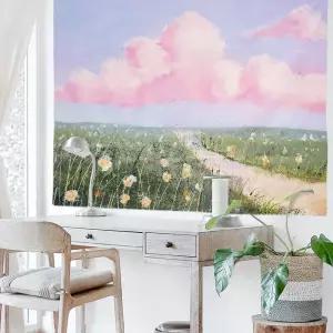 벽인테리어 그림 대형 패브릭 유화 포스터 꽃길 L