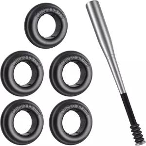 5팩 야구 배트 그립 초크 업 링 노브 소프트볼 티볼 액세서리