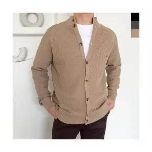 기타브랜드 KPP Y324 남자터틀넥반목폴라니트가디건 7165401241926