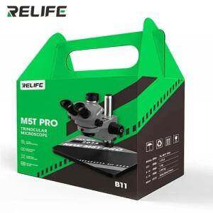 삼안 현미경 7-50배 연속 줌 선명한 이미지 휴대폰 수리용 간편 조작 RELIFE RL-M5T Pro-B11