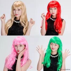 롱헤어가발 긴머리가발 파티가발 공연 장기자랑 노래
