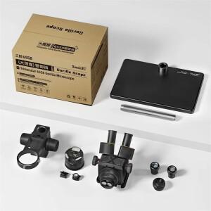 Qianli 6558 줌 고릴라 삼안 현미경 (휴대폰 메인보드 용접 수리용 고화질