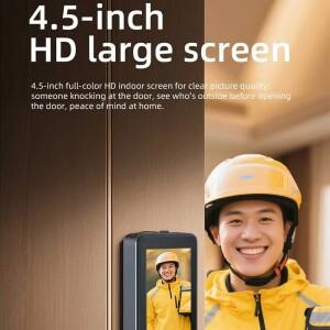 알루미늄 합금 스마트 도어락 지문 얼굴 인식 투야 앱 제어 아파트, 주택 및 호텔용