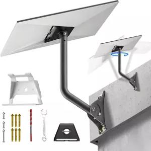 스타링크 3세대 마운팅 키트 및 라우터 마운트 V3 위성 접시용 18인치 벽/지붕 파이프 메시 알루미늄 합금