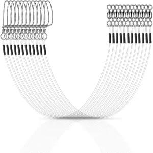 소금물 담수용 태클을 연결하는 회전 리그가 있는 트렐라코 12개 플루오로카본 낚시 리더 와이어