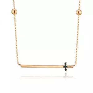 오벨리 14K 18K 벨라제니아 블루다이아 목걸이