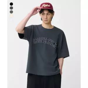 GROOVE RHYME 매쉬쭈리 아플리케 로고 반팔 티셔츠 (5COLOR) (FRBMCTR702M)