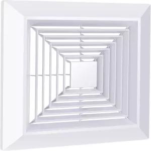 욕실 배기 팬 커버 흰색 천장 그릴 사각 스프링 교체형 벽걸이 에어 다이버터 9x9 인치