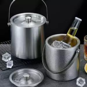 [콩심팥심]스텐 보냉 뚜껑 아이스 버킷 버켓 병 음료 칠러 양주