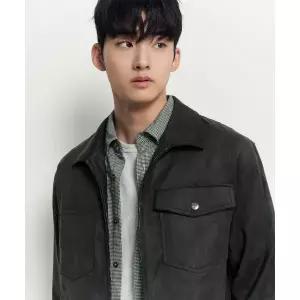 BEANPOLE MEN 페이크 스웨이드 트러커 블랙