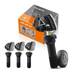 주엥 433Mhz TPMS 센서 말리부 실버라도 크루즈와 교체 모니 공기압 리갈 타이어 시스템 13598773 로스 캐딜락 임팔라 뷰익 호환되는 4팩