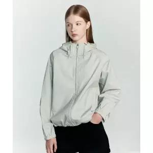 OIOI COLLECTION 유광 코팅 바람막이 [LIGHT GREY]