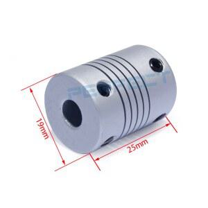 5PCS D19L25 알루미늄 커플링 인코더 조각 CNC 커플러 35 스테퍼 샤프트 기계 부품 모터 10mm