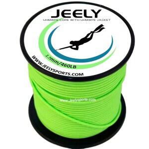 1.7mm 50m 160피트 410파운드 UHMWPE 스피어건 릴 라인 스피어낚시 u2026