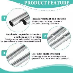 JJUNW 6Pcs 골프 클럽 연장 강철 샤프트 철제 목재 수리 및 장비 부품 교체용