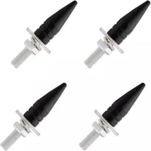 Lunsom 스파이크 번호판 고정 장치 나사 캡 오토바이 차량 태그 볼트 키트 4PCS 블랙