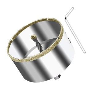 ASNOMY 2인치 다이아몬드 파일럿 드릴 비트 타일 도자기 석영용 가이드 세라믹 코팅 화강암 대리석 유리