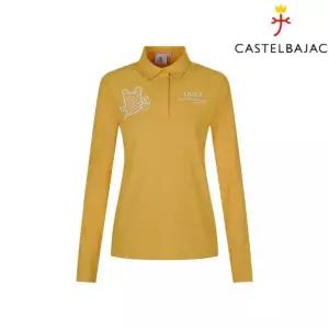 매장정품 CASTELBAJAC 까스텔바작 여성 캐릭터 포인트 자카드 카라 티셔츠 (BGEFTL503) 1398901