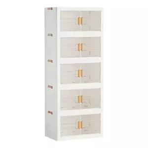 360도 이동식 폴딩 리빙박스 다용도 수납장 특대형