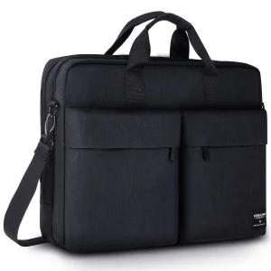 [KINGSLONG] pc 케이스 노트북 케이스 가방 2WAY 숄더 수제 서류 가방 블랙 17.3 인치