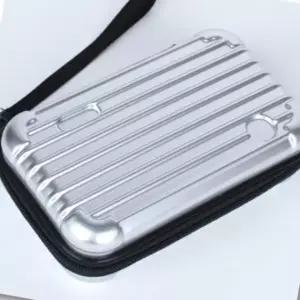 핸디형 미니 파우치 하드캐리어 보관 실버 명함 QWFJ2JFI