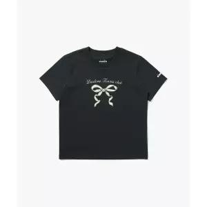 매장정품 diadora 디아도라 Diadora 테니스 리본 그래픽 반팔 티셔츠 DARK GREY D5222LRS60GRD 1242830