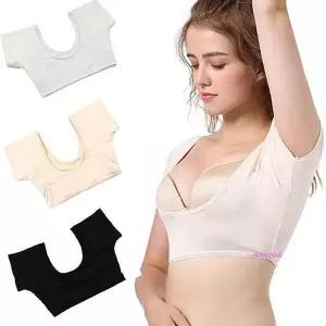 겨땀속옷 웨어 여자 방지 패드 이너 빅사이즈 여성용 땀흡수 숏탑 겨드랑이stu195