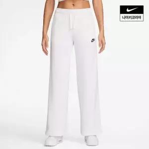 매장정품 NIKE 나이키 스포츠웨어 클럽 플리스 여성 미드라이즈 와이드 레그 스?팬츠 FB2728-051 1392043