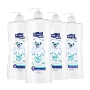 수아브 키즈 3-in-1 퓨얼리 펀 올인원 워시 828ml 4팩