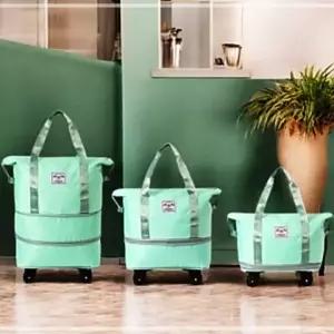 빅맥스2단확장보스턴백바퀴형보조여행가방민트 SWFHGAXX