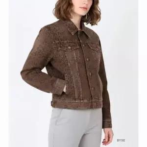 레오파드 프린트 데님 자켓 호피 청자켓 GWP00846 P000623 81325