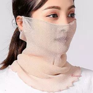 멀티스카프 여성 낚시 쉬폰 여름 등산 2개 망사 여자 넥워머 쿨워머 여름용 골프 쿨목토시rst695