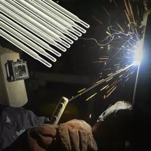 연강과 함께 작업하는 초보자 및 전문가를 위한 스테인레스 스틸 전극 E6013 10개 용접봉 팩