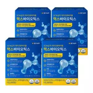 GC 마이크로바이옴 맥스바이오틱스 프로바이오스틱 유산균 프로바이오틱스 4박스