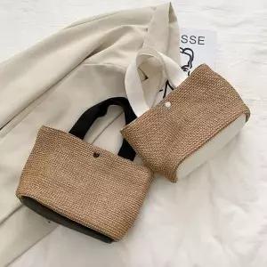 미니 라탄백 여자 데일리 토트백 바캉스 나들이 가방