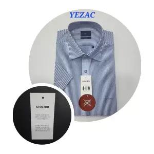 [예작]구김적고 노아리롱 스트라이프 여름반팔 슬림핏 스판셔츠 YJEMBS258_SC