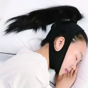 턱 삼각형 턱빠짐 보호대 통풍밴드 마사지기구 얼굴 압박마사지 축소