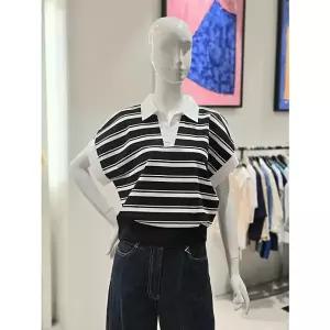 발렌시아 스트라이프 버튼포인트 티257GC37 505250