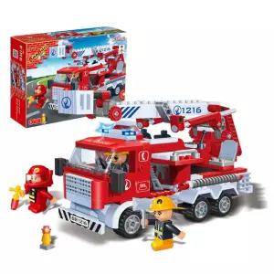 사다리 소방차 어린이 유아 블록 조립 장난감 놀이