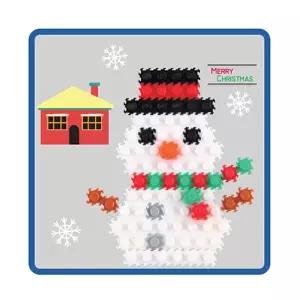 유니 블럭 크리스마스 눈사람 3개 디폼 미니 9mm 블록